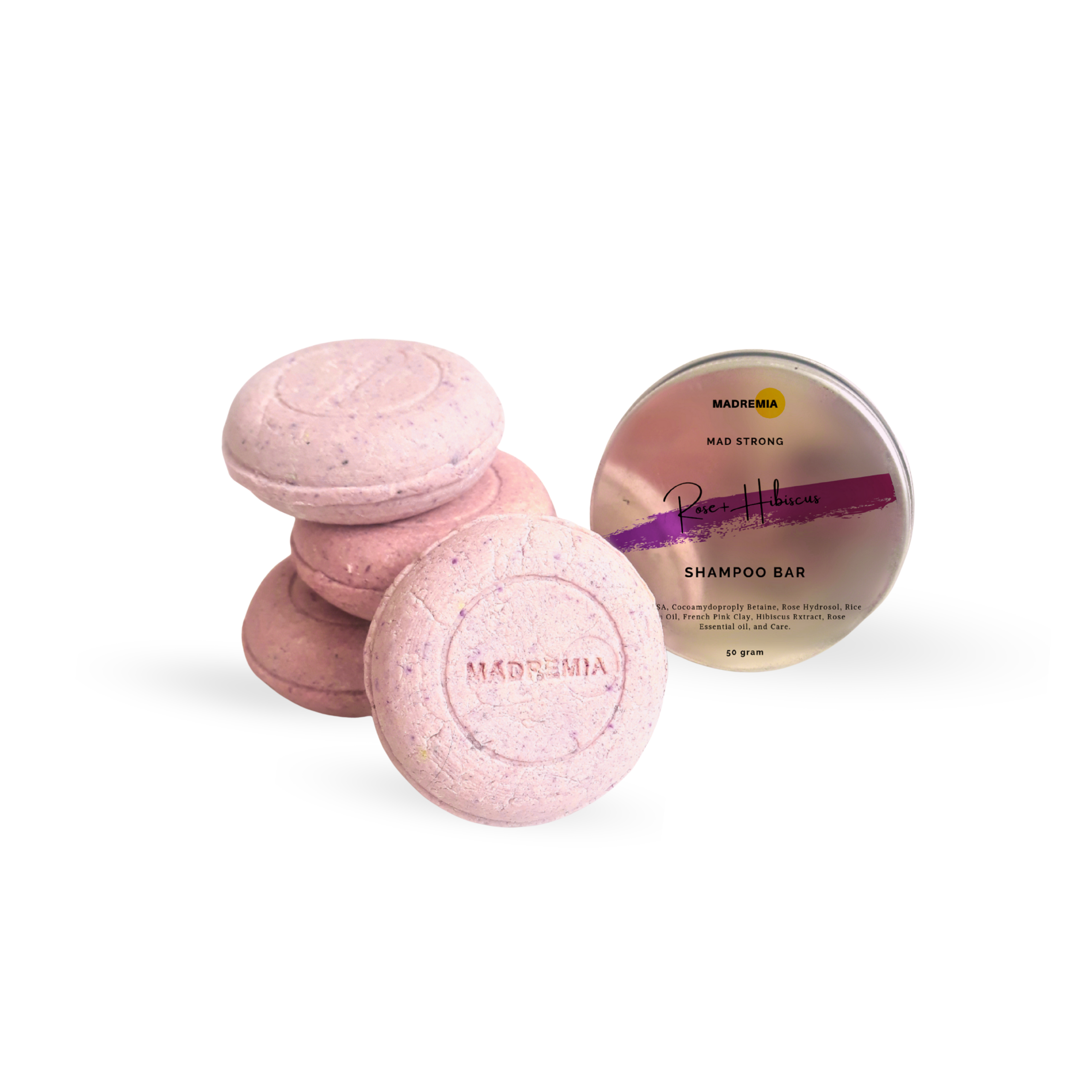 Mad Rose Hibiscus Shampoo Bar